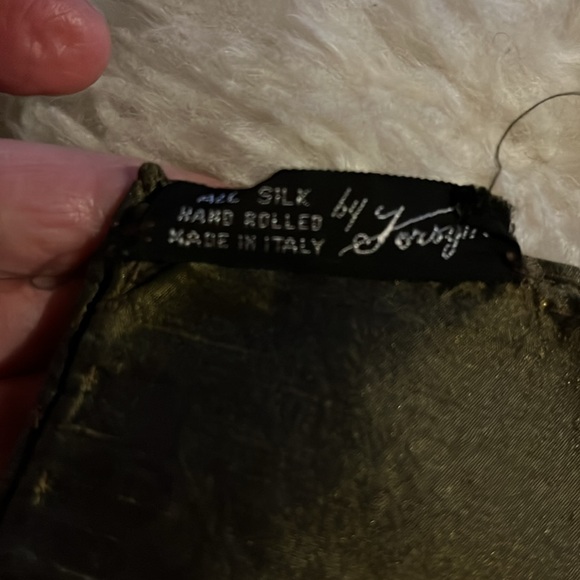 3 Vintage Silk men’s pocket squares 16” - Picture 2 of 4